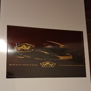 Washington Commanders Decorative Sticker - Burgundy Debit Card Skin